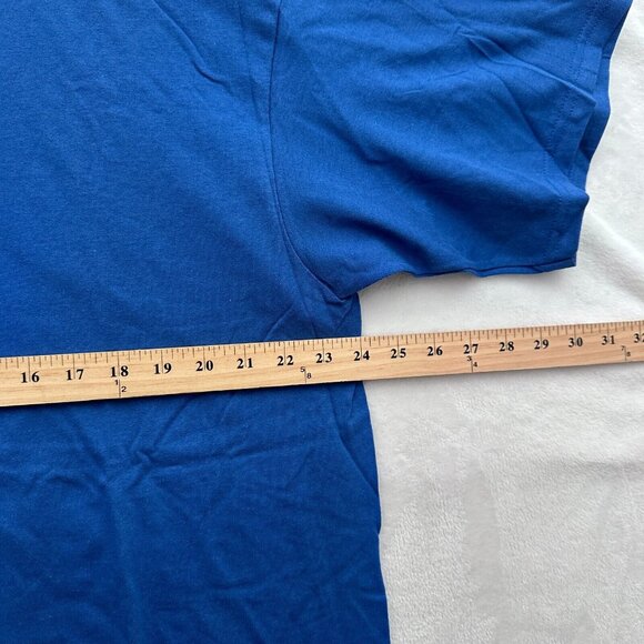 Vintage Nike T Shirt Mens XL Blue Tournament Tough Tennis Camp 90s - Picture 4 of 7